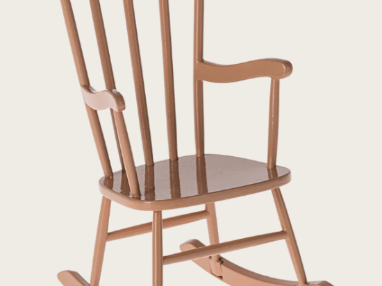 ROCKING CHAIR, SOURIS - ROSE POUDRE