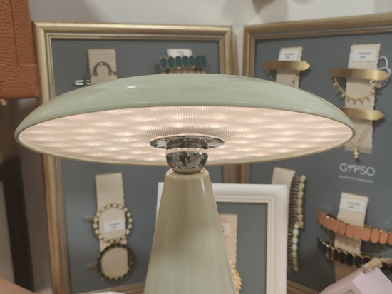 TABLE LAMP PHOEBE LED GRAYED JADE