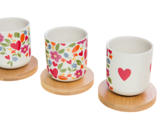 COFFRET  6 TASSES EXPRESSO AMOR