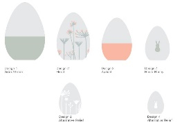 EASTERN EGG 4ER SET