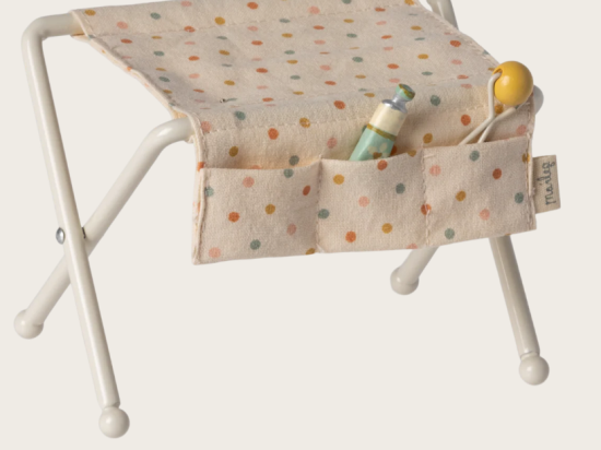 TABLE A LANGER, BEBE SOURIS - BLANC CASSE