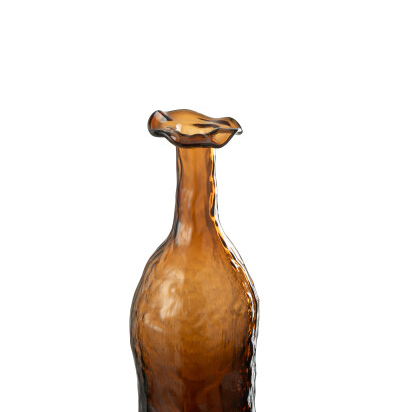 VASE ECLOSION - VERRE MARON - S