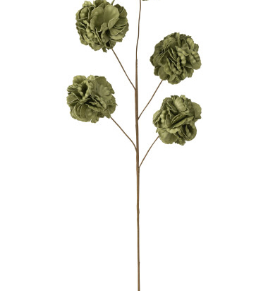 FLEUR FEUILLAGE vert 5 TETES 