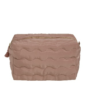 TROUSSE DE TOILETTE RECTANGULAIRE CAPUCINE GRAND MODÈLE VIEUX ROSE EN TISSU