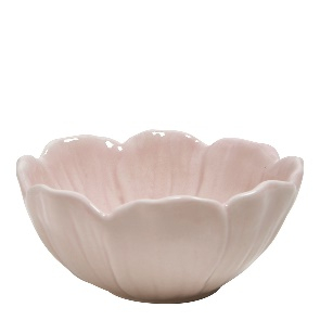 COUPELLE TULIPE EN GRÈS ROSE CLAIR 11,5 X 5 CM