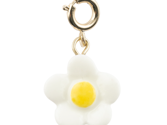 WHITE FLOWER  CHARM'S - CANDY / Charm's FLEUR BLANCHE COEUR JAUNE