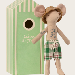 BEACH MICE - DAD IN CABIN PLAGE - CABINE DE PLAGE + SOURIS 