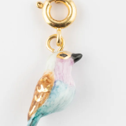 PINK&BLUE BIRD CHARM'S - ESPRITLIBREP2 / Charm's oiseau Rollier