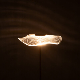 LAMPE LED FLEUR MET/PLAST OR S (23.5x23.5x31cm)