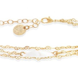 BRACELET 3 CHAINES - PETALE