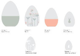 EASTERN EGG 4ER SET