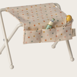 TABLE A LANGER, BEBE SOURIS - BLANC CASSE