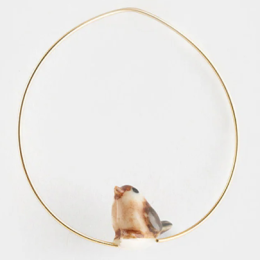 SPARROW BIRD EARRINGS / PETITES CREOLES MOINEAU