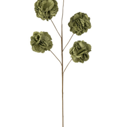 FLEUR FEUILLAGE vert 5 TETES 