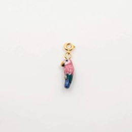PINK PARROT PENDANT CHARM'S / Charm's PERROQUET