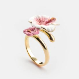 HIBISCUS FACE TO FACE RING - ALOHA /  BAGUE HIBISCUS