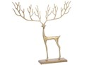 RENNE/ PIED GRAPH ALU/BOIS OR (54x59x10cm)