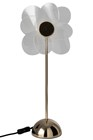 LAMPE FLEUR MATEL DOR M (23x23x50cm)