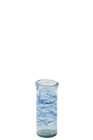 PHOTOPHORE CYL VAGUE VER BL (15x15x36cm)