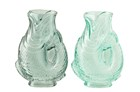 VASE POISSON VER BL/TURQ ASS2 (16.5x10.5x24cm)