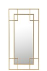 MIROIR LIGNES METAL/VERRE OR (60x120x3cm)